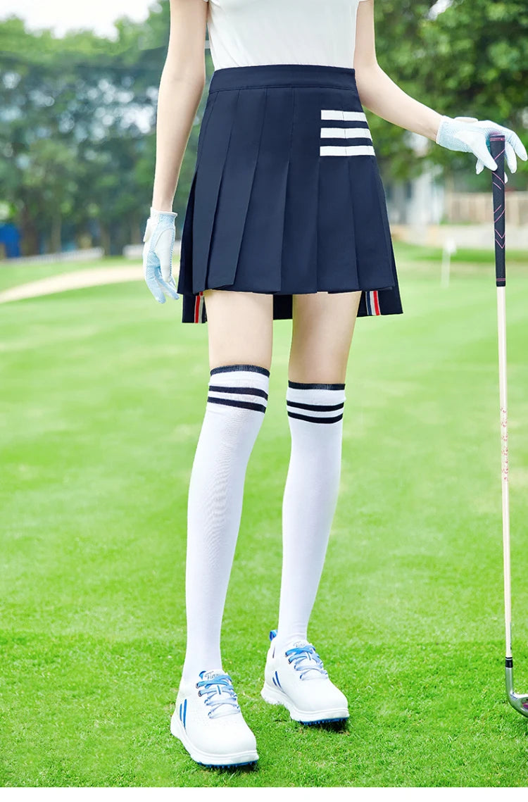 TTYGJ Golf Skirts for Women School Style Golf Clothing Versatile High Waist Skorts Ladies Anti-light Pleated Tennis Skirt XS-XL - Buy online at  Vibe In Cart.