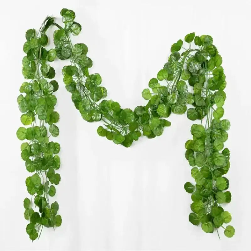 2.1M Green Ivy Leaf Hanging Vine Artificial Garland Silk Wall Plant Home Garden Decoration Wedding Party DIY Fake Wreath Leaves - Buy online at  Vibe In Cart.