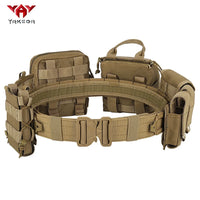Adjustable Nylon Training Belt Eight Piece Set for Outdoor Patrol