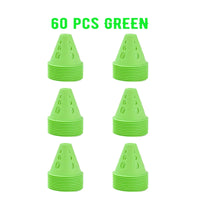 20/40/60 PCS Colorful Windproof Skate Marker Cones Roller Football Marking Cup Soccer Training Equipment - Buy online at  Vibe In Cart.