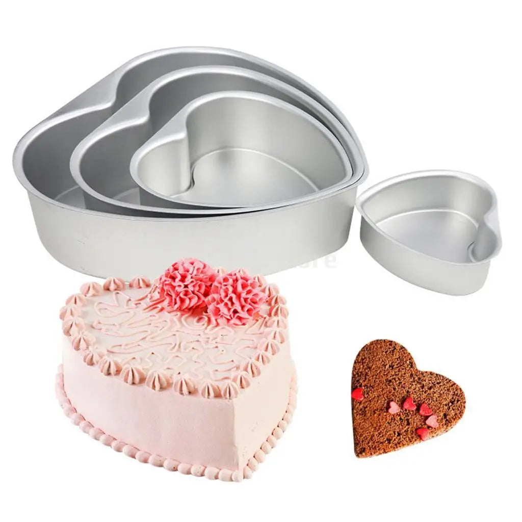 6/7/8 Inch Heart Cake Pan Baking Mold Cake Tin Bakeware DIY Baking Tool Removable Bottom Aluminum Cake Pan Kitchen Tool - Buy online at  Vibe In Cart.