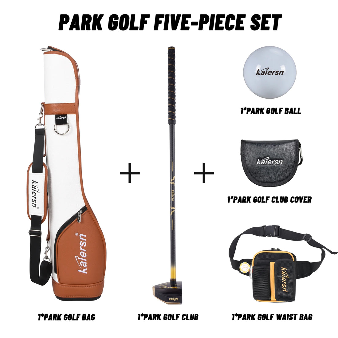 7-Piece Park Golf Set for Unisex with Drivers and Accessories