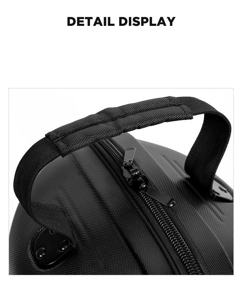 Hard Shell Nylon Golf Bag, Black, 38x34x134cm