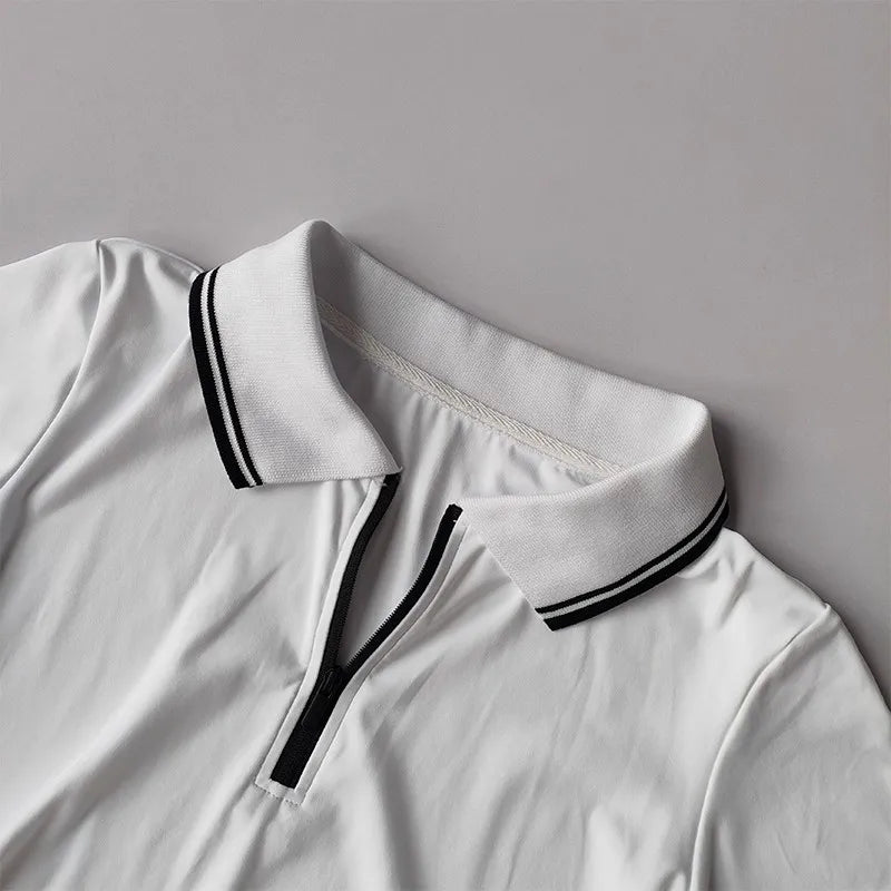 Women's Tennis Outfit Set Short-Sleeved Polo Shirt & Pleated Anti-Glare Skirt Sports Top for All-Season Outwear - Buy online at  Vibe In Cart.