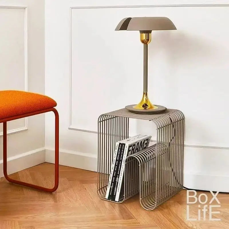 Modern Scandinavian Metal Coffee Table Living Room Furniture Sleek  Side Table Minimalist Storage for Magazines and Books - Buy online at  Vibe In Cart.