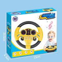 Educational Infant Steering Wheel Toy with Flashing Lights and Sounds