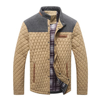 Men's Jackets Winter Warm Bomber Quilted Coat Lightweight Business Casual Button Down Clothing Waterproof Warm Jackets US Size - Buy online at  Vibe In Cart.