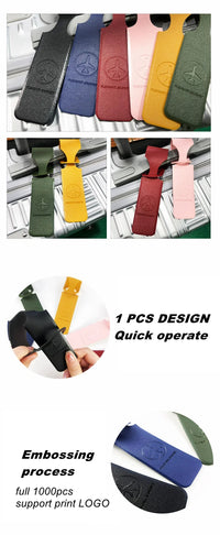 PU Leather Luggage Tag for Suitcase and Travel, 1 Piece