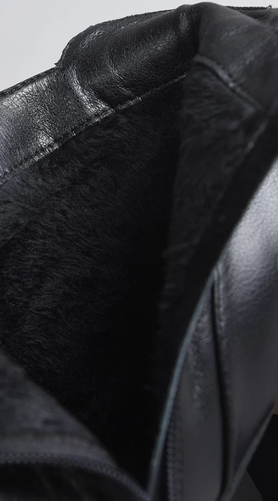 Autumn Winter Black Booties Elegant with Medium Heels Women's Ankle Boots Leather Warm Female Short Shoes Comfortable Boot Sale - Buy online at  Vibe In Cart.