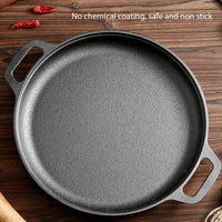 Cast Iron Frying Pan Non-stick pan Pizza Egg Pancake Pot Vegetable Steak Skillet Home Kitchen Flat Pan Omelette Outdoor Cookware - Buy online at  Vibe In Cart.