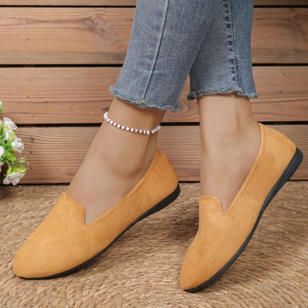 Spring Autumn Shoes for Women Comfortable Casual Pointed Toe Slip on Flats Plus Size 36-43 Loafers  Women Flat Shoes - Buy online at  Vibe In Cart.