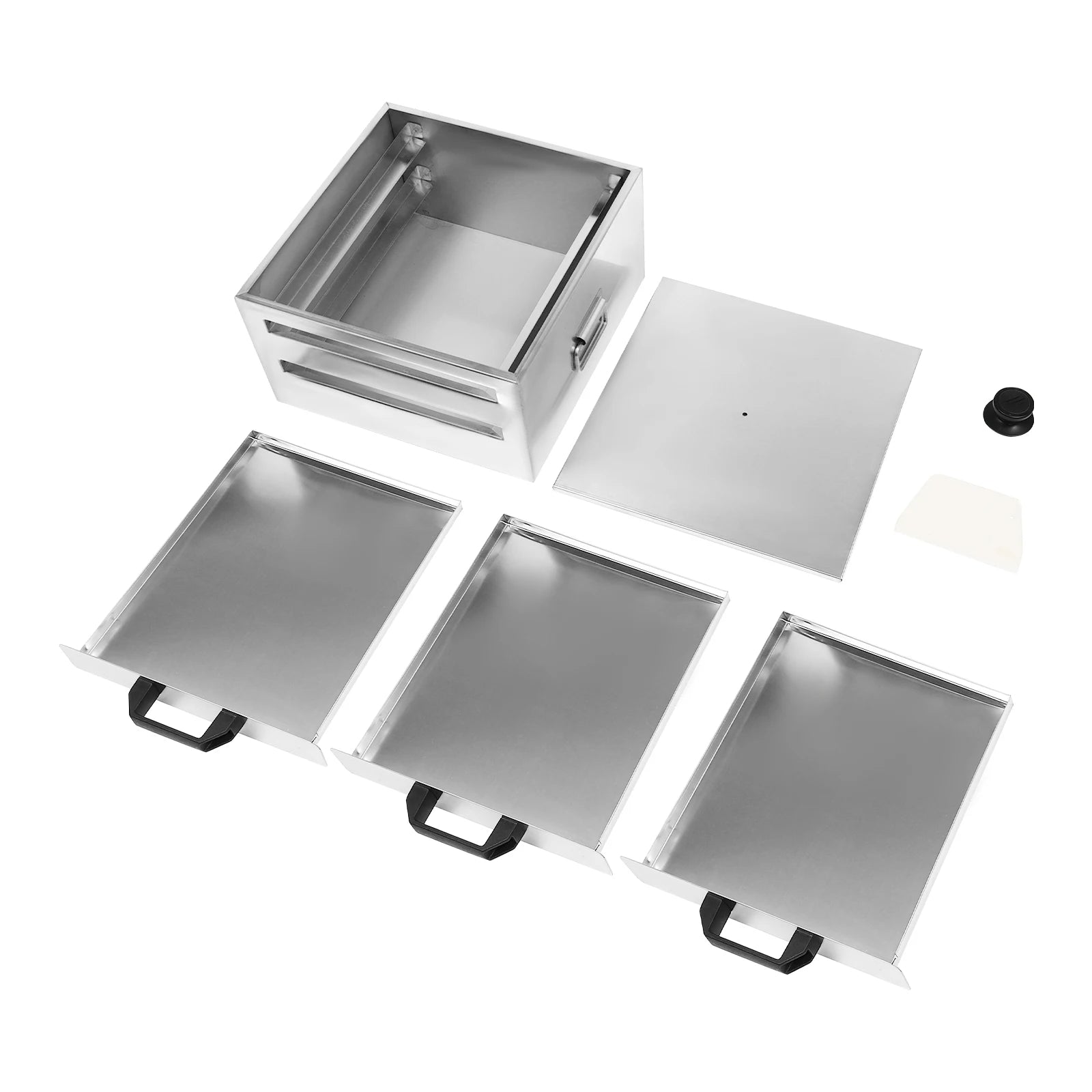 Open Chinese Rice Noodle Roll Food Steamer with Extra Tray Stainless Steel Square Tier/Layer Cooking Cuisine Guangdong Cookware - Buy online at  Vibe In Cart.