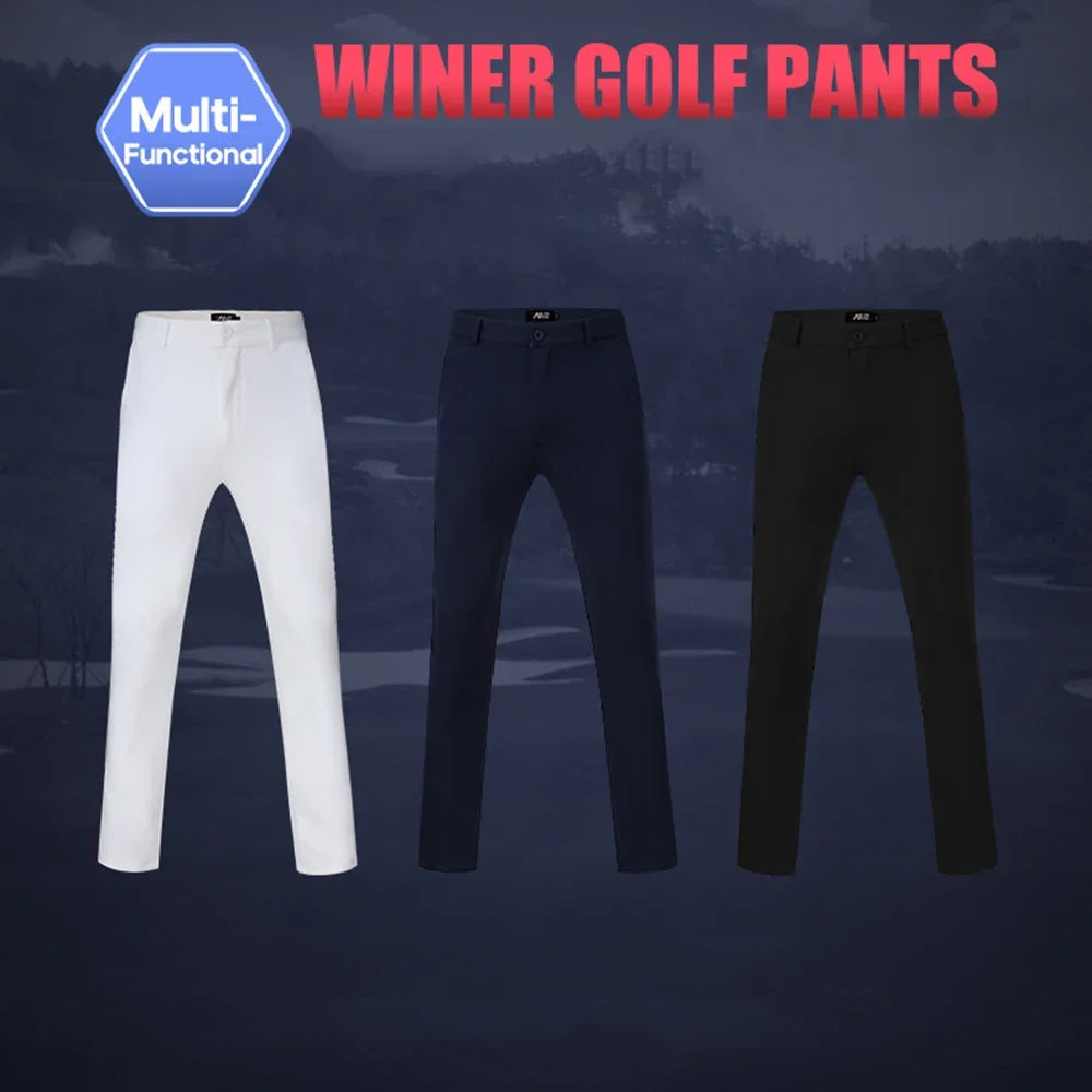 PGM Men Golf Pants Spring Autumn High Elastic Sports Wear-resistant Golf Tennis Trousers KUZ052 Slim Fit Soft Male Pants - Buy online at  Vibe In Cart.