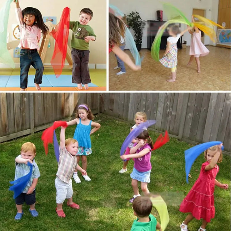 Gymnastics Scarves in 6 Colors, Cloth, for Dancing and Juggling