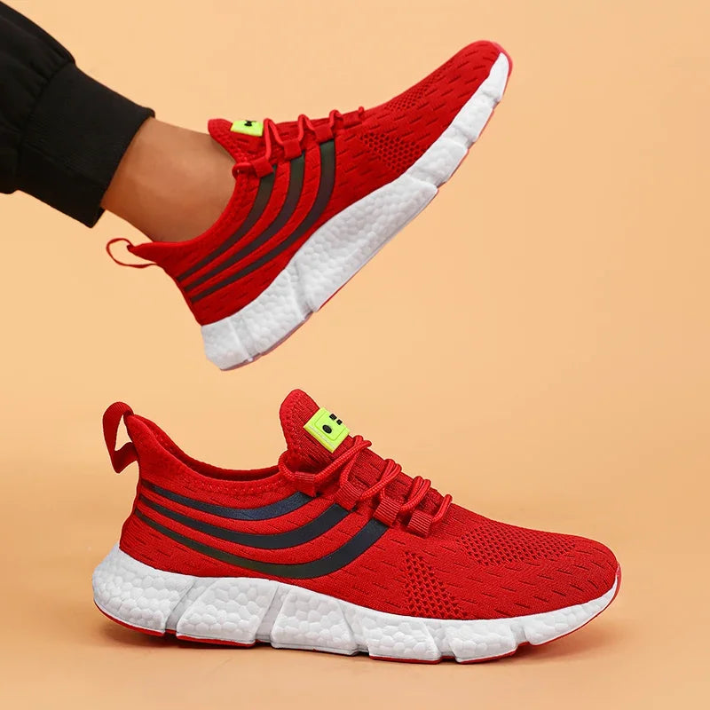 Comfortable Men's Running Shoes Summer Mesh Breathable Lightweight Outdoor Tennis Shoes Fashionable Versatile Balanced Sneakers - Buy online at  Vibe In Cart.