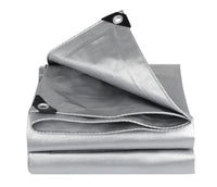 Waterproof Double Silver Sunshade Tarpaulin for 10-25 Sq M