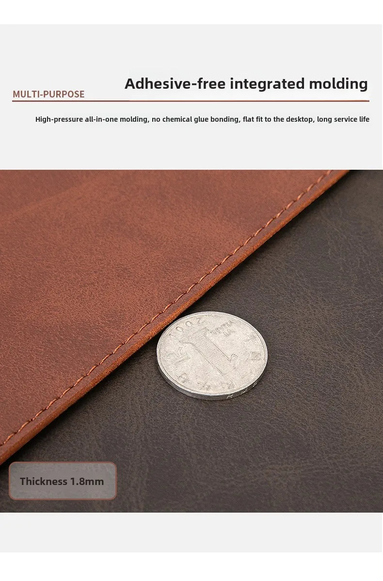 Waterproof Leather Desk Mat for Computer, Non-Slip and Easy to Clean