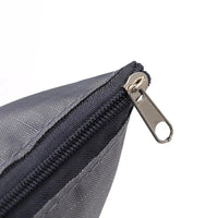 6-Piece Polyester Travel Packing Cubes Set in Black and Dark Blue with Shoe Pouch