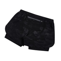 Summer men's reflective running shorts Fitness quick drying double-layer shorts Men's exercise training bodybuilding shorts - Buy online at  Vibe In Cart.