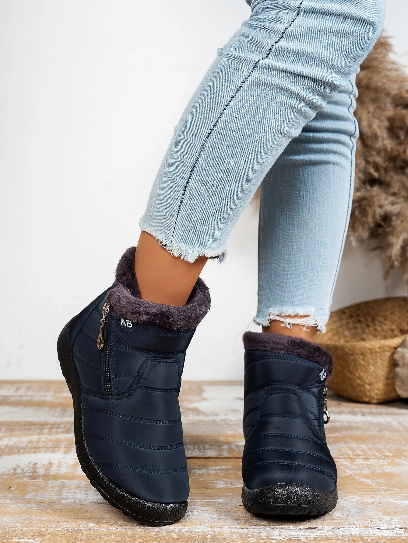 Women's shoes Solid-color warm mid-calf cotton boots women's Winter shoes Cotton boots cheap shoes clearance free shipping - Buy online at  Vibe In Cart.