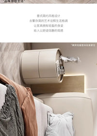 Home Living Room Sofa Side Cabinet, Creative Round Solid Wood Bedside Table, New Simple Modern Small Bedroom Storage Cabinet - Buy online at  Vibe In Cart.