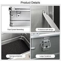 30-80L Outdoor Storage Box Camping Picnic Travel Aluminum Alloy Large Capacity Box Accessories Storage Bag Hiking Accessories - Buy online at  Vibe In Cart.