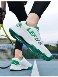 Unisex Lace-Up Tennis Shoes Breathable And Shock-Absorbent