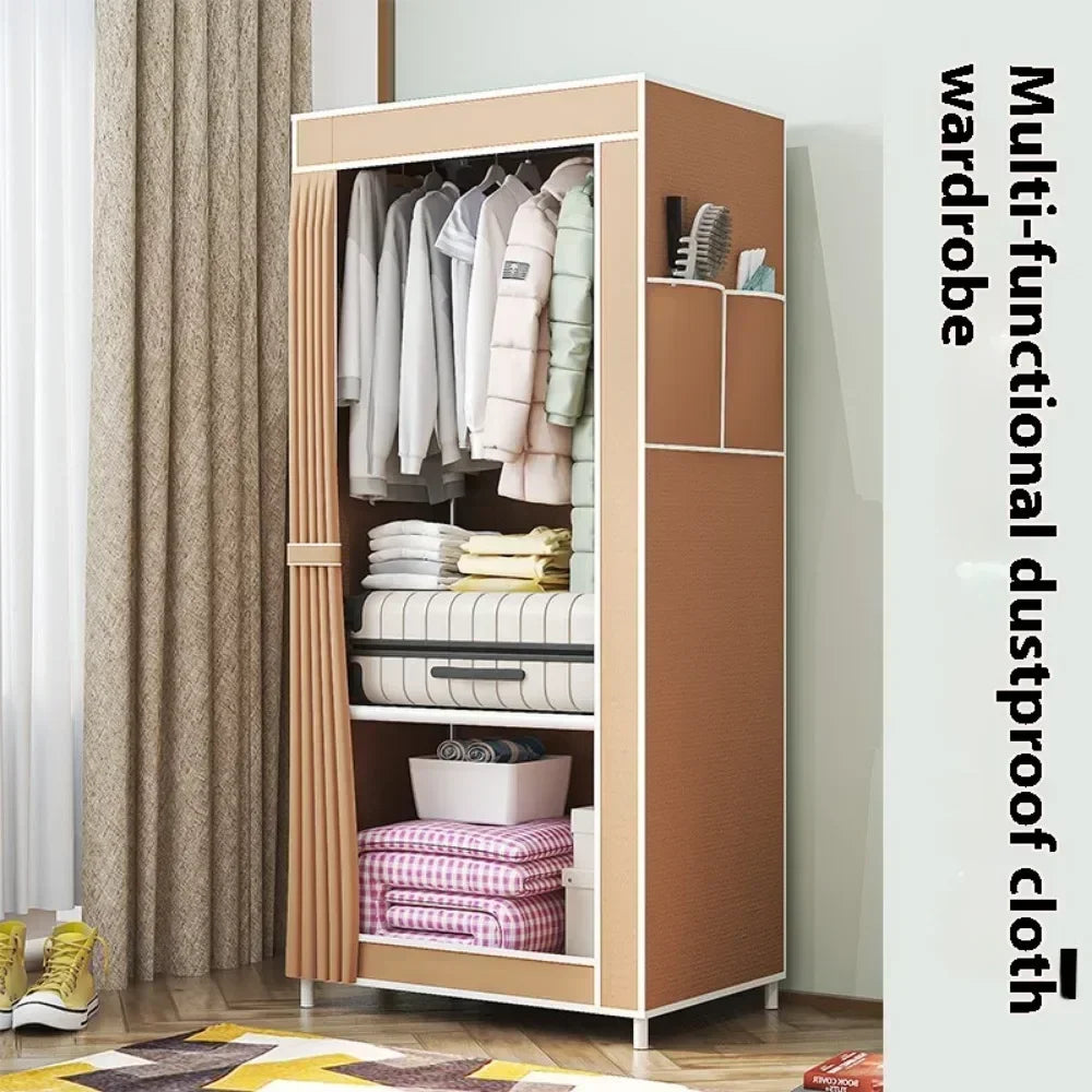 Minimalist Foldable Wardrobe Plastic Storage Cabinet Room Furniture Cheap Bedrooms Wardrobes Closet Armable Home Storage Rack - Buy online at  Vibe In Cart.