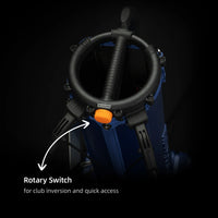 HELIX Golf Stand Bag - Portable Golf Bag with Silent-Rolling Wheels, Inverted Club Design for Easy Access, Protects Clubs - Buy online at  Vibe In Cart.