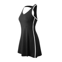Tennis Dress for Women with Built in Shorts bra Womens Athletic Dresses Sleeveless Workout Skort badminton golf wear women