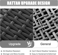 15 Piece Patio Furniture Set with Fire Pit Table, Outdoor Conversation Sets Wicker Rattan Sectional Sofa with Coffee Table - Buy online at  Vibe In Cart.