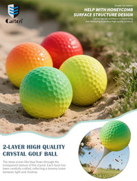 Soft Rainbow Golf Balls for Practice, 3 or 6 Pack