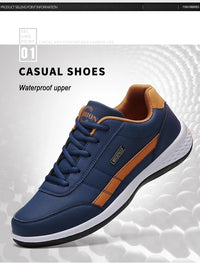 Waterproof Men's Sneakers For All Season Plus Size 38-47 Casual Shoes For Men Lace Up Lightweight and Soft - Buy online at  Vibe In Cart.