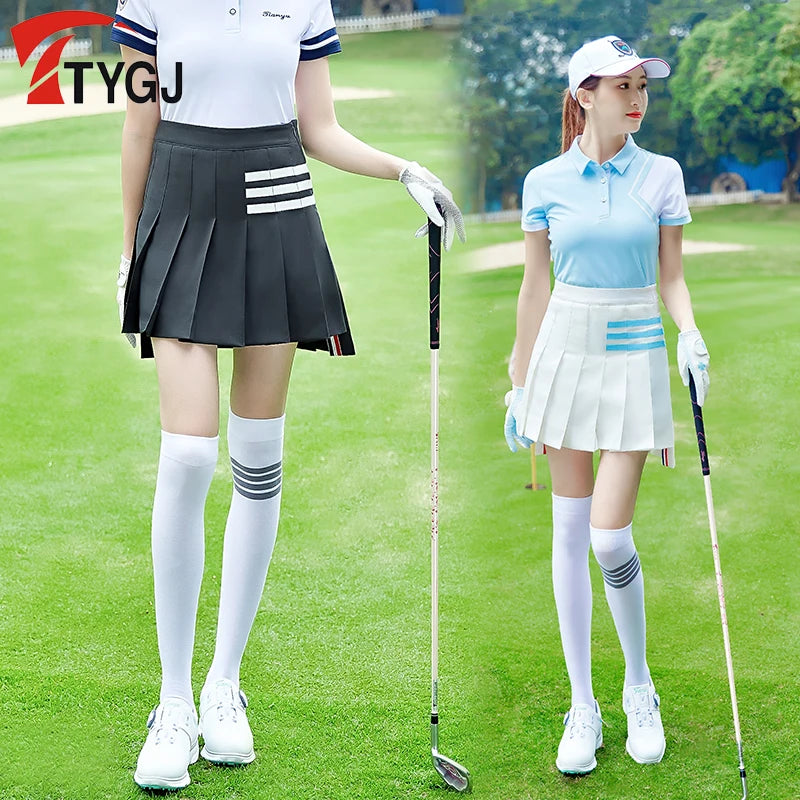 TTYGJ Golf Skirts for Women School Style Golf Clothing Versatile High Waist Skorts Ladies Anti-light Pleated Tennis Skirt XS-XL - Buy online at  Vibe In Cart.