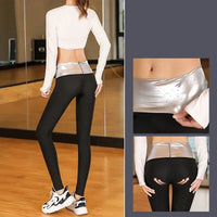 Women Thermo Body Shaper Slimming Pants Silver coating Weight Loss Waist Trainer Fat Burning Sweat Sauna Capris Leggings Shapers - Buy online at  Vibe In Cart.