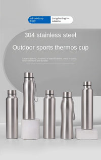 High Quality 1000ml Stainless Steel Sport Water Bottle Single-layer Rugged Water Cup Metal Flask Drinkware Camping Sports Gym - Buy online at  Vibe In Cart.