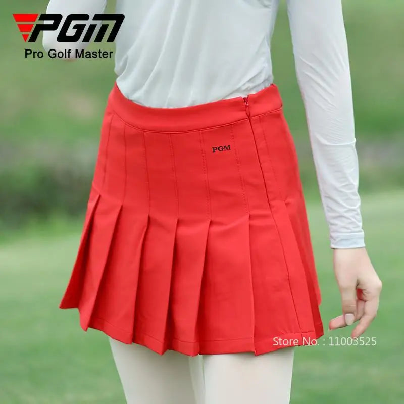 PGM Golf Women Skirt High Waist Pleated Skirt Solid Color A-lined Sports Skorts Ladies Slim Fold Training Culotte Golf Apparel - Buy online at  Vibe In Cart.