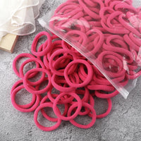 Women's Elastic Hair Bands, 4cm, Polyester, Set of 50