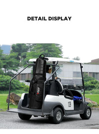 Hard Shell Nylon Golf Bag, Black, 38x34x134cm