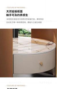 Modern Italian Round Bedside Table: Minimalist Design, Luxury & High-End Storage for Home Bedrooms - Buy online at  Vibe In Cart.