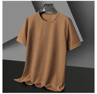 New Summer Waffle Round Neck Short Sleeved T-shirt for Men's Short Sleeved Top - Buy online at  Vibe In Cart.