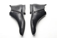 Men's Soft Leather Chelsea Ankle Boots with Zip, Sizes 7-13