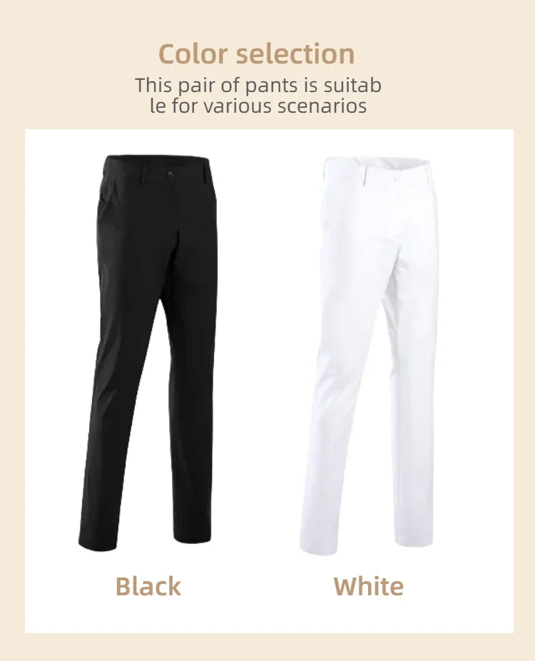 CAIIAWAV Golf Men's Summer Sports Pants Breathable Quick Dry Elastic Trouser Slim Fit Trousers Golf Tennis Sports Trousers - Buy online at  Vibe In Cart.
