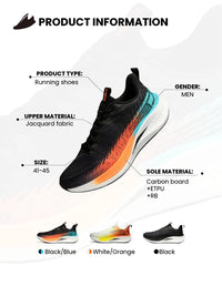 Baasploa Running Shoes Men Carbon Plate Professional Cushioning Anti-slip Sneaker Female Casual Breathable Jogging Sports Shoes - Buy online at  Vibe In Cart.