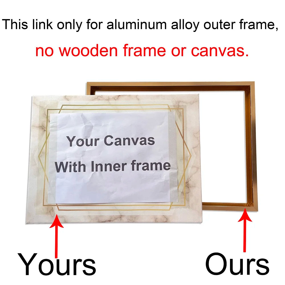 8 Colors 40x50 30x40cm Canvas Picture Metal Aluminum Outer Frames for Oil Painting Artwork Wall Art Photo Poster Home Decoration - Buy online at  Vibe In Cart.