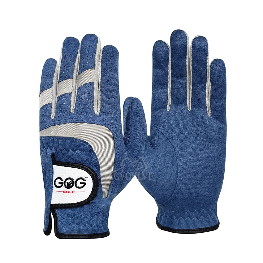 Men's Blue Fabric Golf Glove for Left or Right Hand, 1 Piece