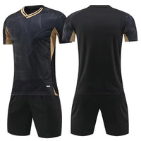 Unisex Short Sleeve Quick Dry Polyester Soccer Jersey Set