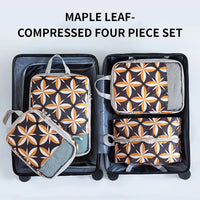 4 Piece Polyester Large Capacity Foldable Compression Packing Cubes Set