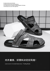 Men's Baotou Sandals Summer new Outdoor Cool Breathable Anti slip Waterproof Beach Shoes Soft Sole Fashion Dual purpose Slippers - Buy online at  Vibe In Cart.