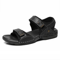 First-Layer Cowhide Men's Sports Sandals, Open-Toe Outdoor 防滑 Sandals, Casual Men's Shoes, Outdoor Fashion Beach Shoes, Li - Buy online at  Vibe In Cart.